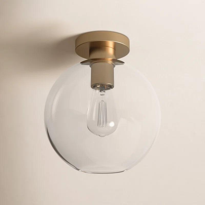 Childerley Single Light Glass Semi Flush Mount
