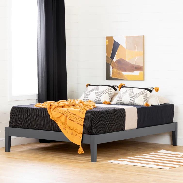 South Shore Vito Solid Wood Platform Bed
