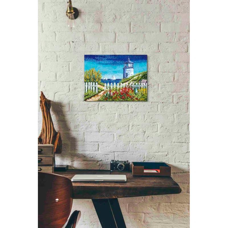 Epic Graffiti " Lighthouse Retreat I " by Carolee Vitaletti