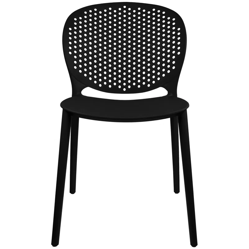 Outdoor Stacking Dining Side Chair (Set of 2)