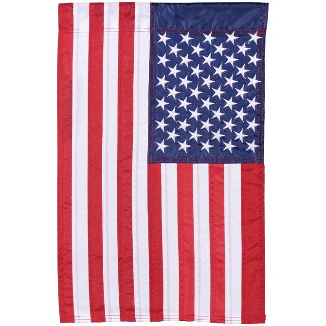 Carson Home Accents Double Sided 18'' H x 12.5'' W Polyester Independence Day Garden Flag