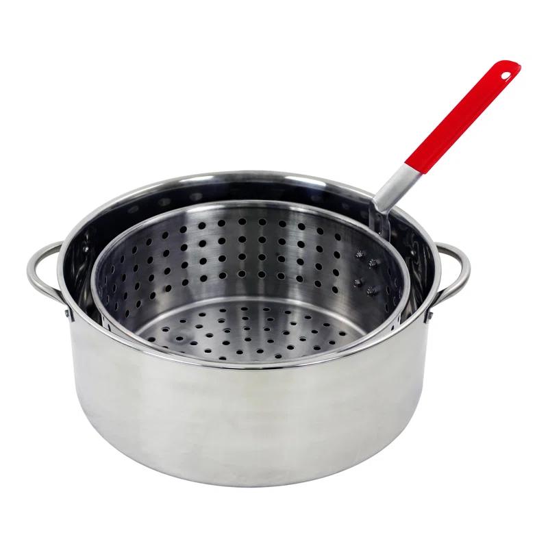 Chard 10.5 Qt. Stainless Steel Pot W/ Strainer Basket