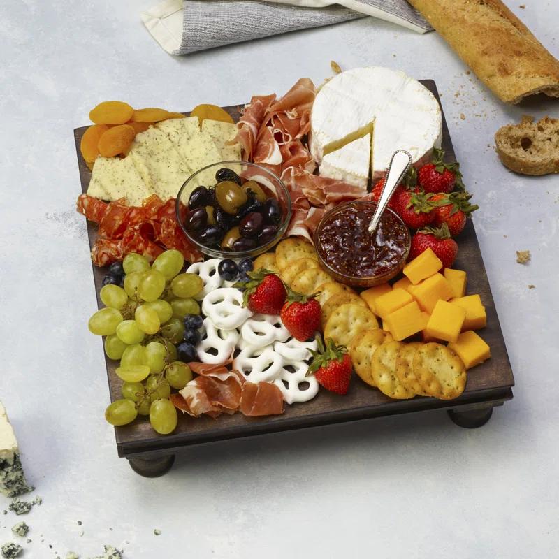 Fitz and Floyd Austin Craft Raised Mango Wood Serving Board, 12-Inch