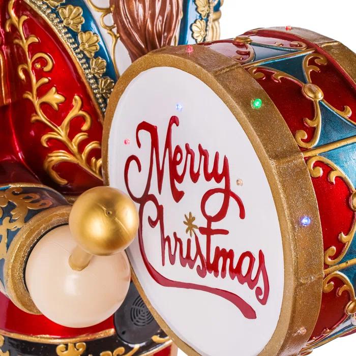 The Holiday Aisle® 58 in. Animated Nutcracker with Multicolor Lights and Music