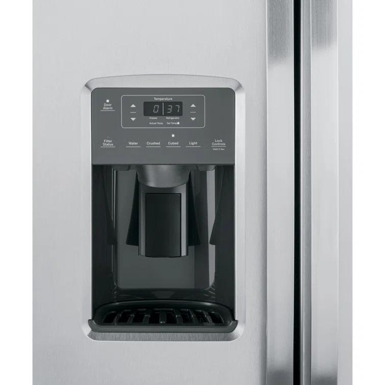 GE Appliances GE 33" Side By Side 23 cu. ft. Refrigerator GSS23GYPFS