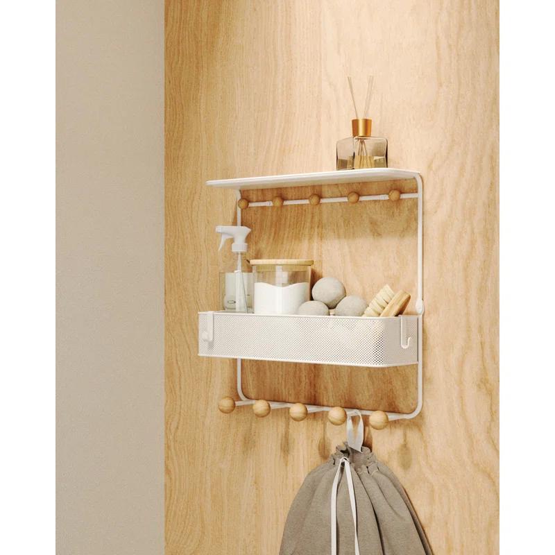 Estique Multi-Hook Wall Shelf