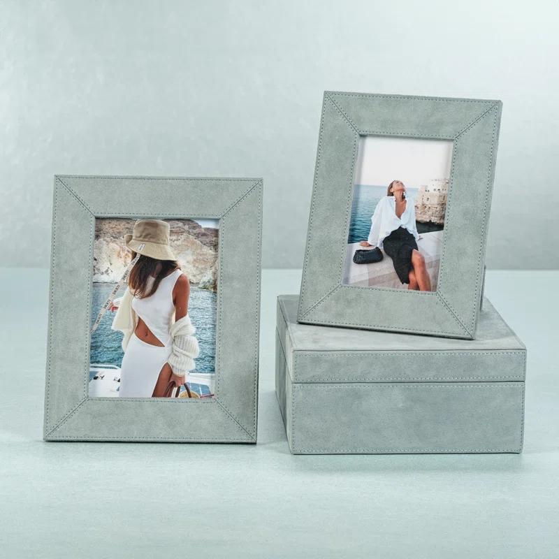 Birch Lane™ Suede Leather/ MDF Picture Frame
