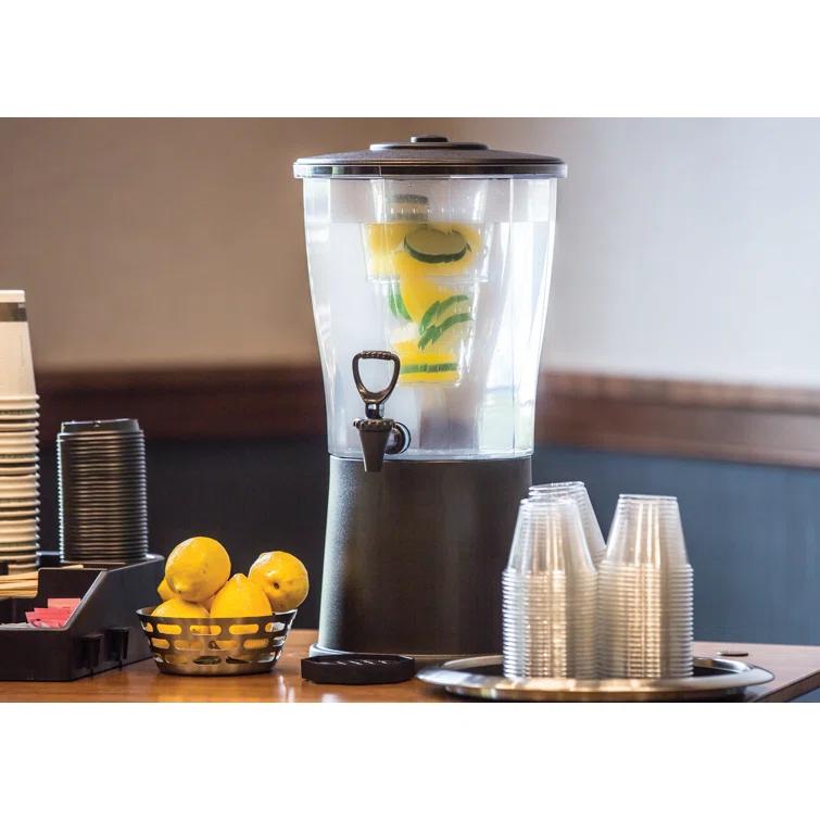 Service Ideas Round Plastic 384 Oz. Beverage Dispenser