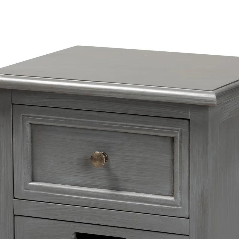 Red Barrel Studio® Rankine 15.7'' W Solid Wood Nightstand