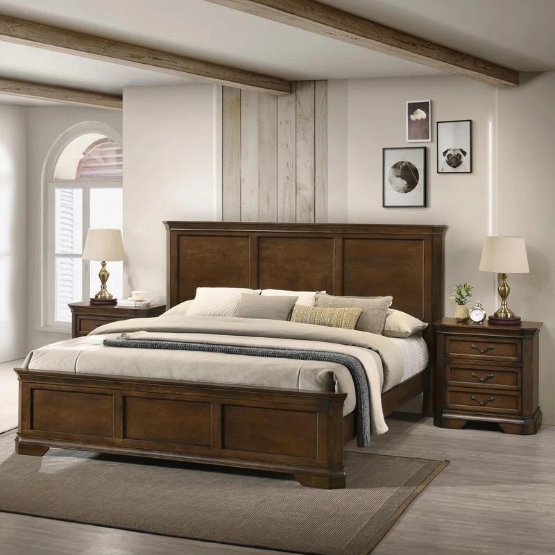 Winston Porter Traditional 3-Piece Wood Bedroom Set