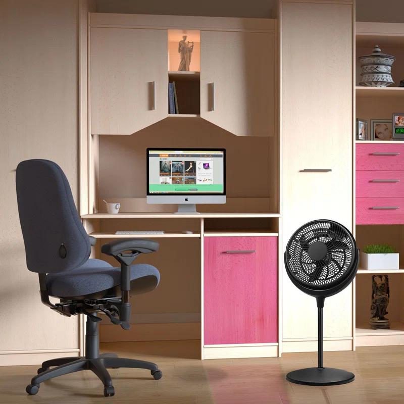 Brentwood Kool Zone 12" Circulator Stand Fan- Black