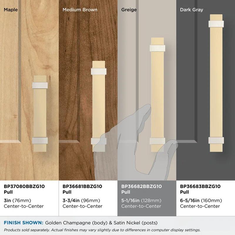 Amerock Overton 5-1/16 inch (128mm) Center-to-Center