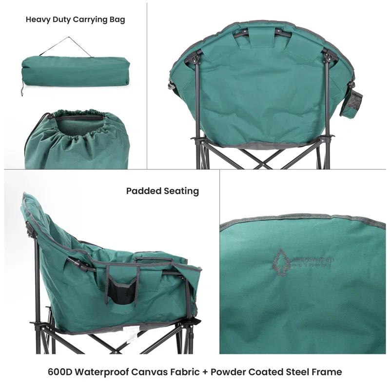 ARROWHEAD Outdoor Folding Camping Chair with Cushions