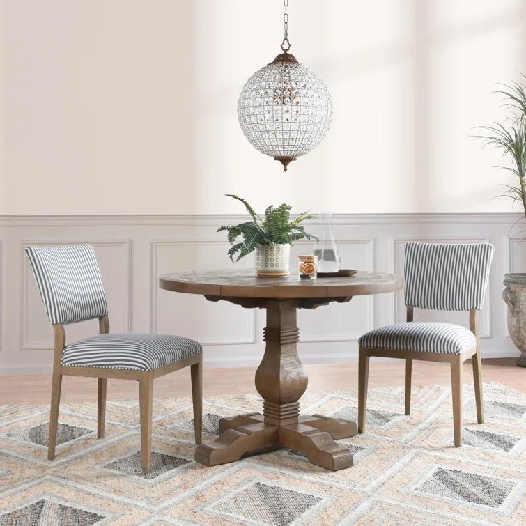 Kinston Solid Wood Pedestal Dining Table
