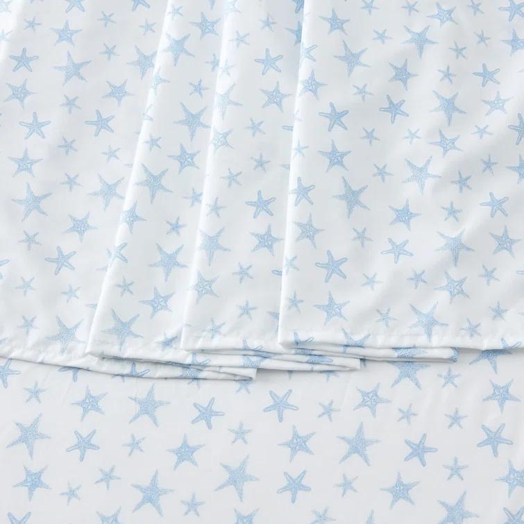 FreshFolds Ultra Soft Coastal Printed Microfiber Sheet Set
