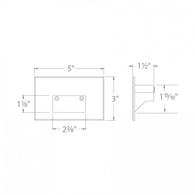WAC Landscape Lighting Stainless Steel Low Voltage Metal Step Light