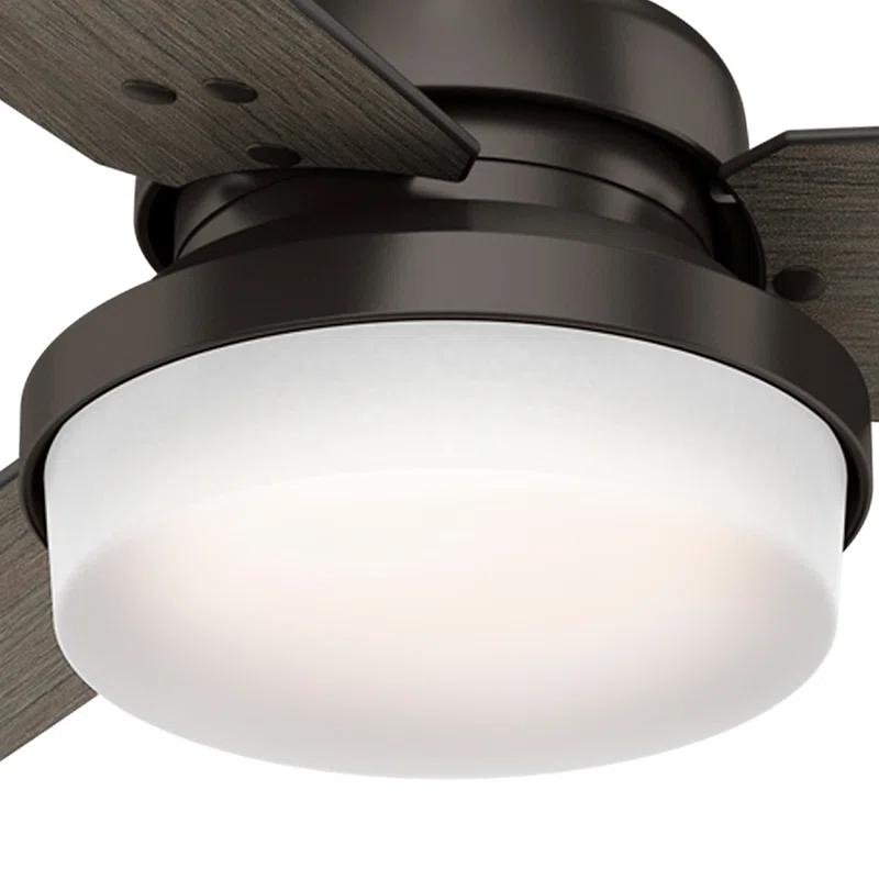 Hunter Fan 52" Sentinel 3 -Blade Standard Ceiling Fan with Remote Control and Light Kit Included