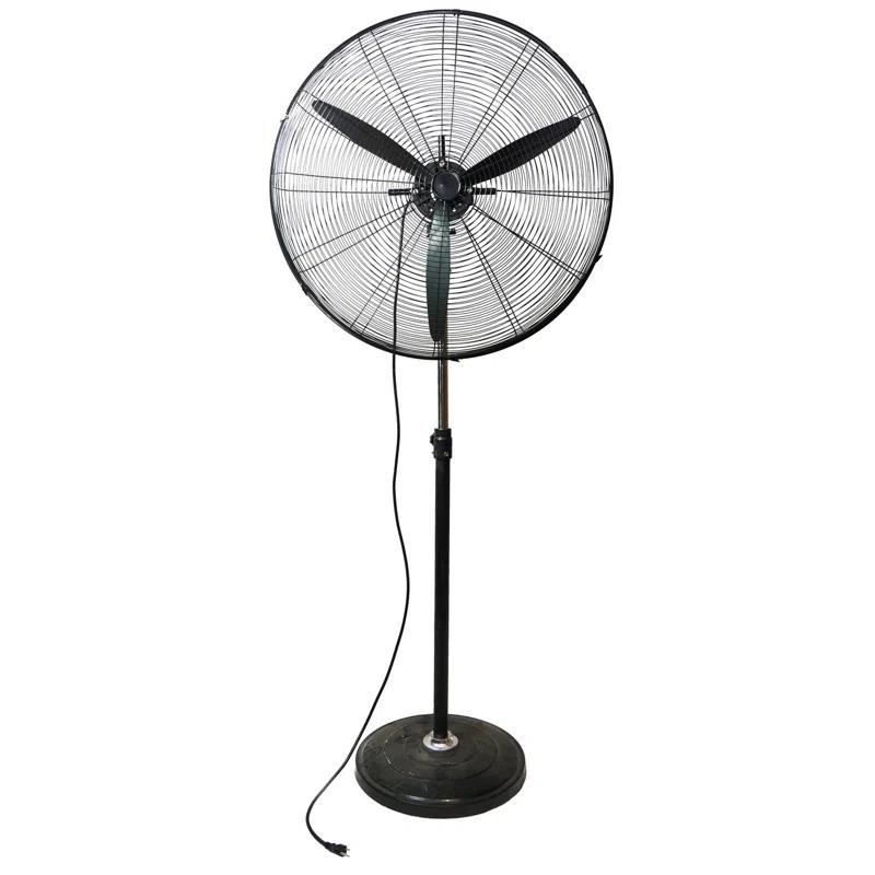 Northlight Seasonal 30" Adjustable Height 3-Speed Oscillating Industrial Pedestal Fan