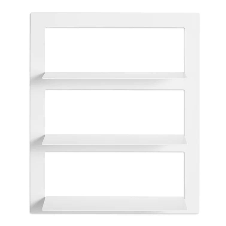 Blu Dot Shwall 3 Piece Powder Coated Metal Tiered Shelf