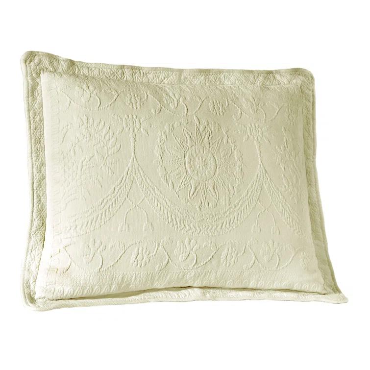 Historic Charleston King Charles Matelasse Cotton Pillow Sham