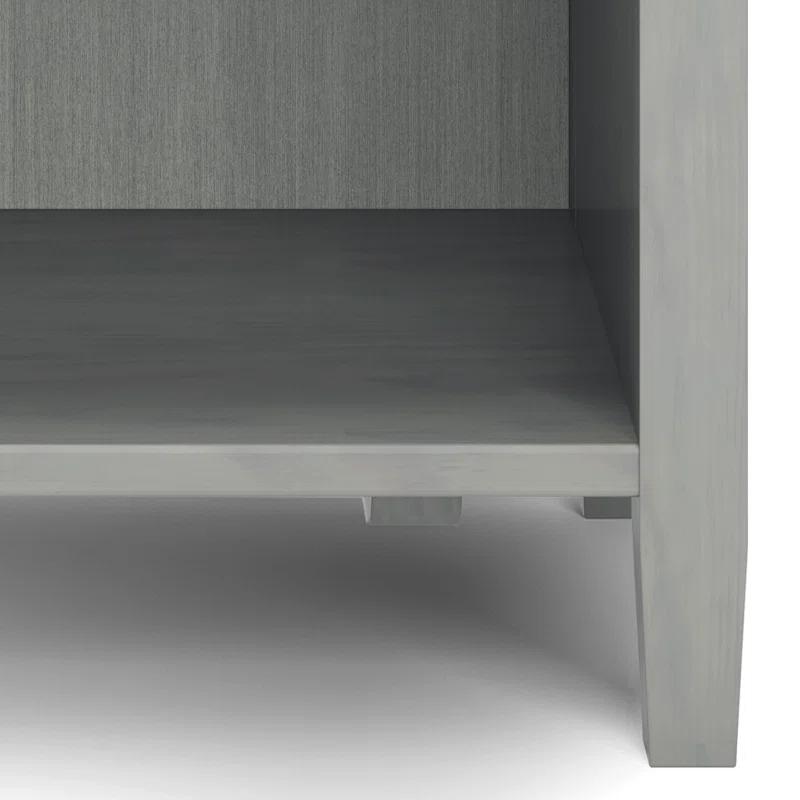 Simpli Home Warm Shaker 24"W Solid Wood Bedside Table with Two Drawers & Reviews | Wayfair