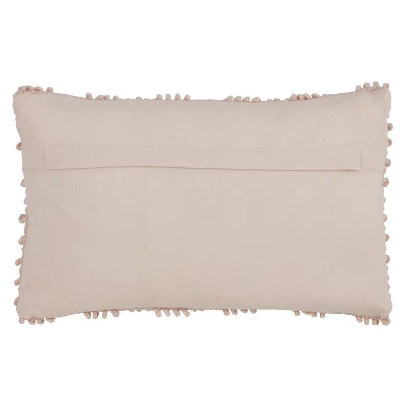 Saro Theo Collection Ruffled Cotton Throw Pillow