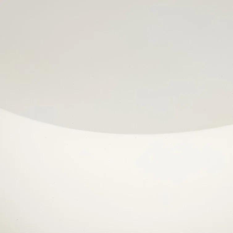 Round Ivory Concrete Outdoor Coffee Table with Storage