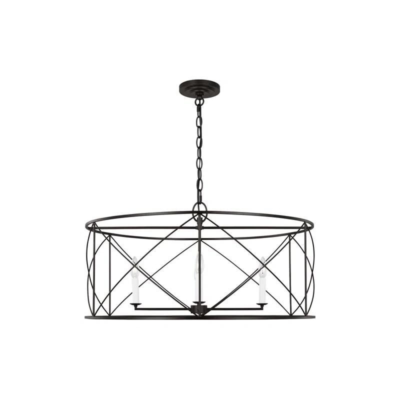 Rosdorf Park Merilou 4 - Light Dimmable Lantern Square / Rectangle Chandelier