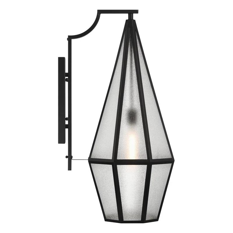Savoy House Peninsula 1-Light Outdoor Wall Lantern in Matte Black