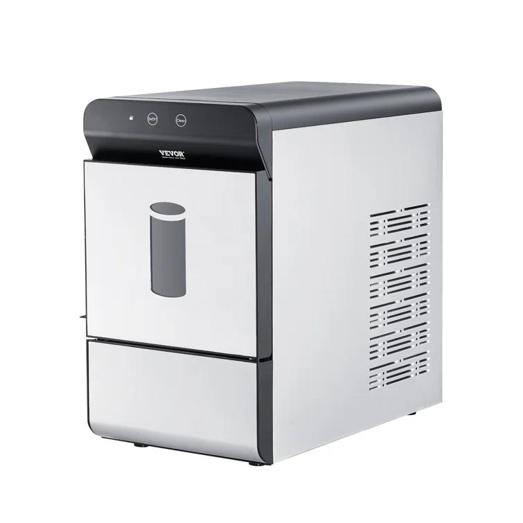 VEVOR Nugget Ice Maker, 37Lbs In 24 Hrs, Manual Auto Refill Self Cleaning Countertop Ice Maker Portable Nugget Ice Maker With Scoop And Basket