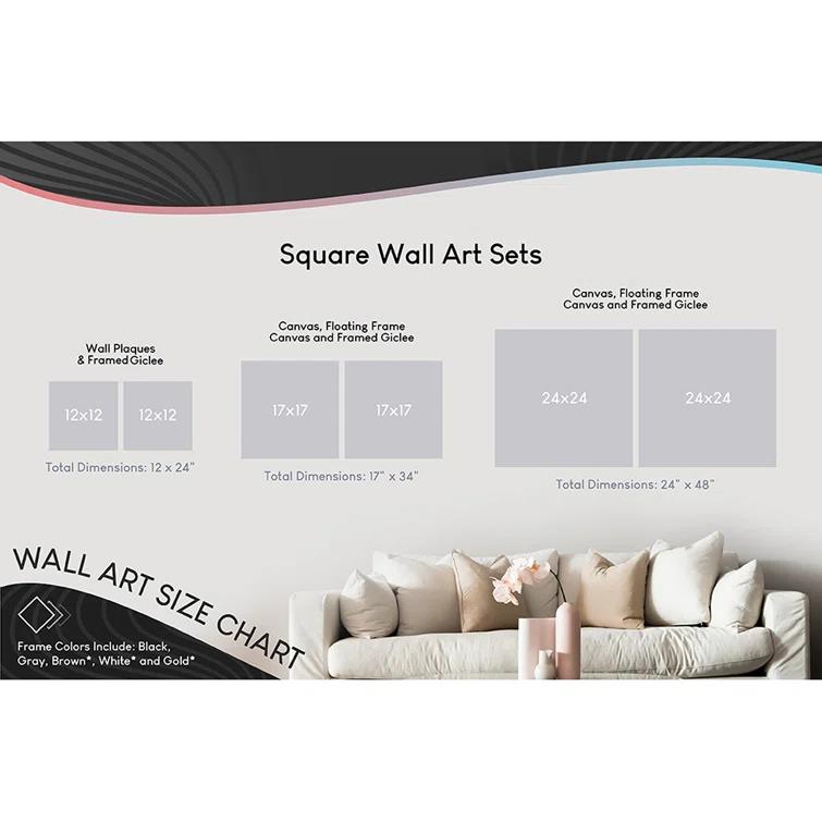 Stupell Industries Industrial Abstract Gray Geometric by Sally Swatland - 2 Piece Painting Set