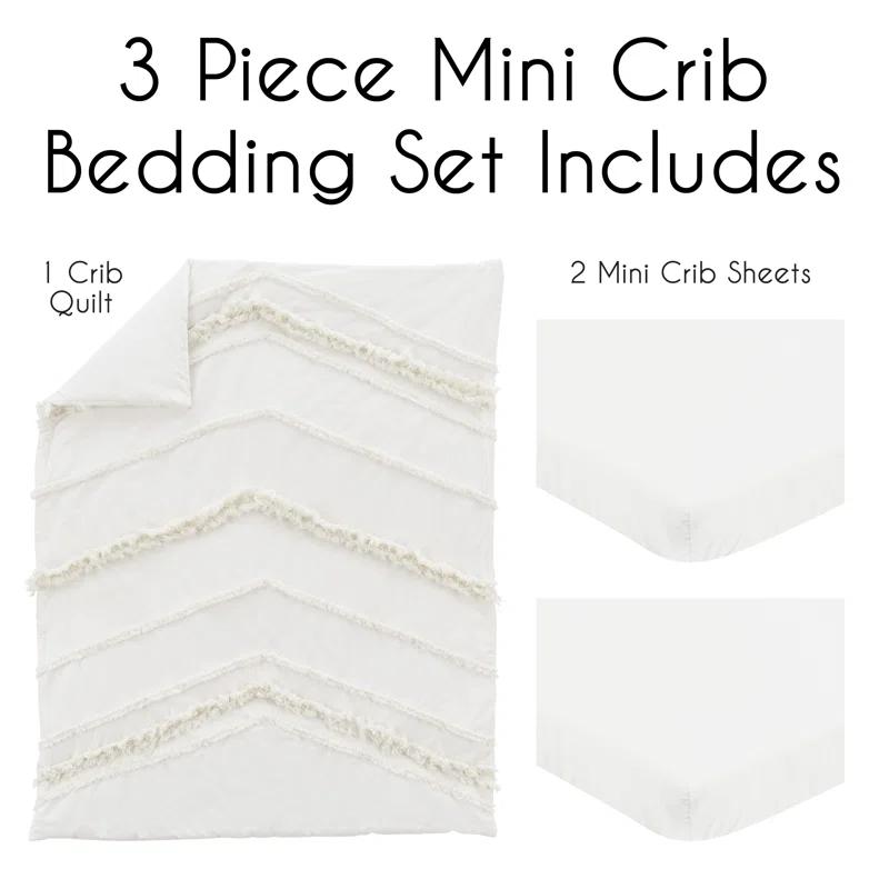 Sweet Jojo Designs Boho Fringe 3 Piece Mini Crib Bedding Set by Sweet Jojo Designs (Set of 3)