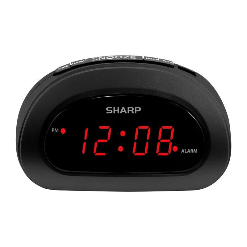 Sharp Sharp Small Digital Alarm Clock with Snooze and Battery Backup