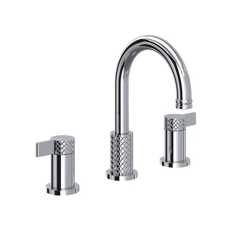 Rohl TE08D3LMAPC Tenerife Widespread Lavatory Faucet With C-Spout