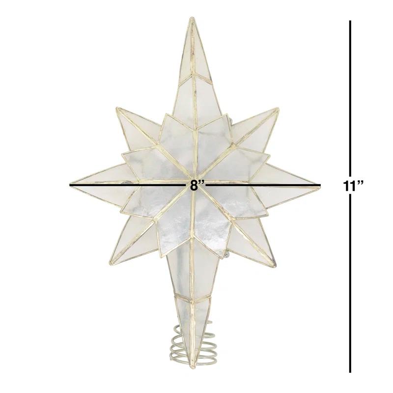 Kurt Adler Metal Astrology & Stars Tree Topper - Lighted