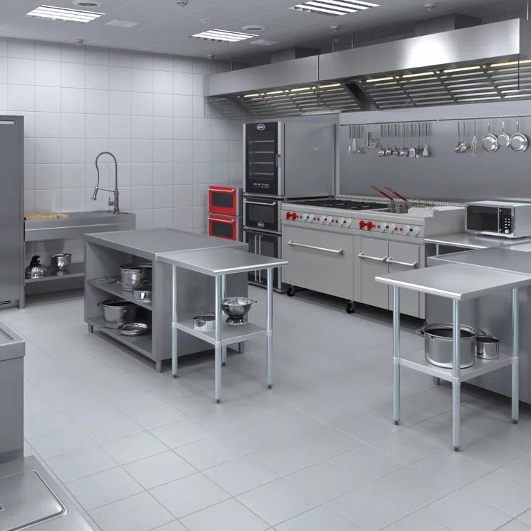 Amgood 30 in. x 24 in. Stainless Steel Table