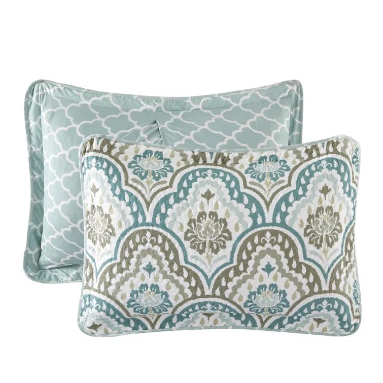 Home Soft Things Tivoli Modern & Contemporary Damask Quilt Set