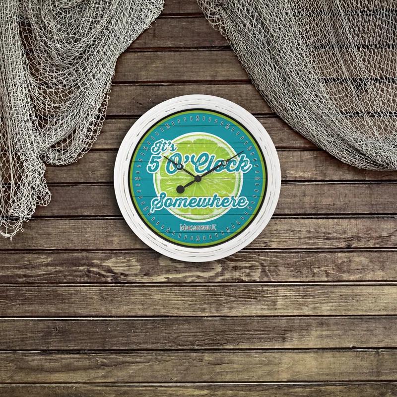La Crosse Technology Margaritaville 5 O'clock Somewhere 15.75" Wall Clock