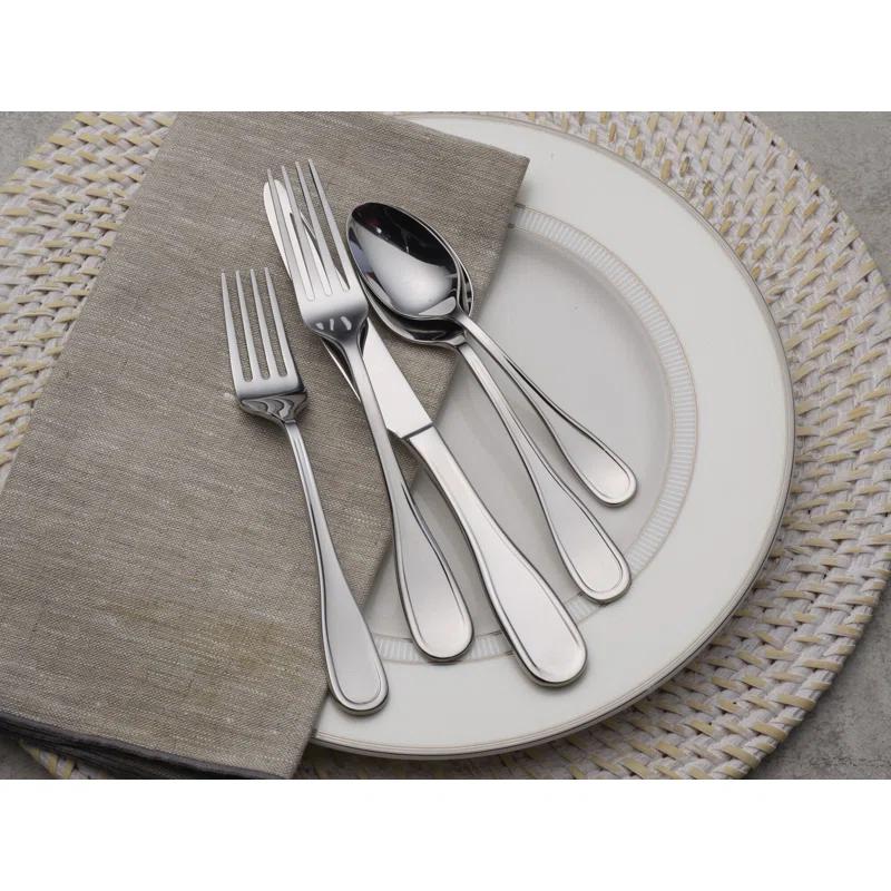 Fitz and Floyd Fitz and Floyd Everyday Bistro Classic Silverware 45piece service for eight, Gray