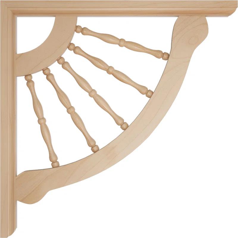Ekena Millwork Crendon 12'' H x 1.50'' W x 12'' D Wood Bracket / Corbel
