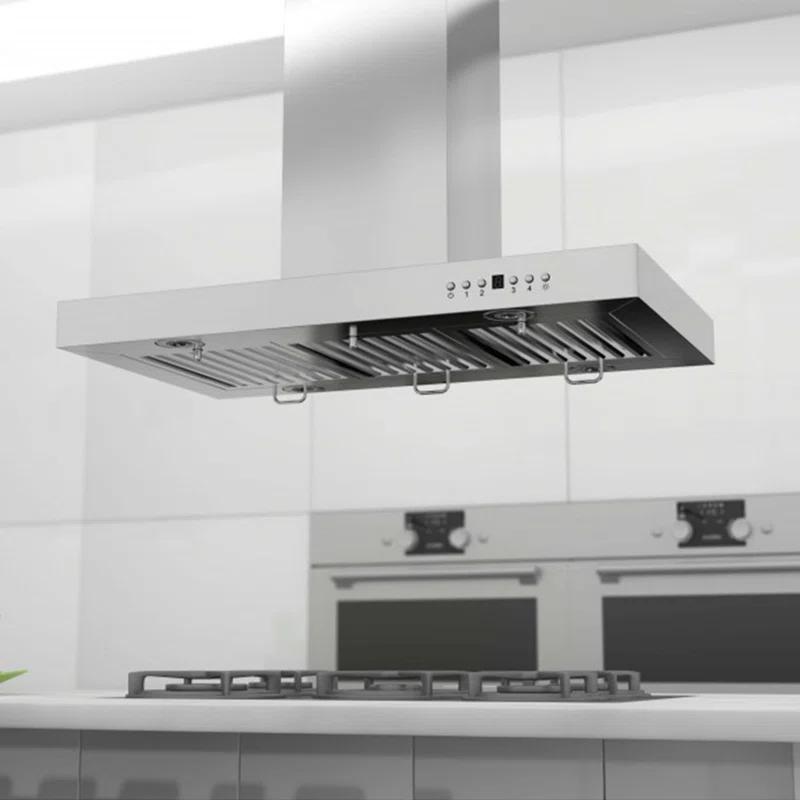 ZLINE ZLINE 36 in. Convertible Vent Isl& Mount Range Hood in Stainless Steel (KE2i-36)