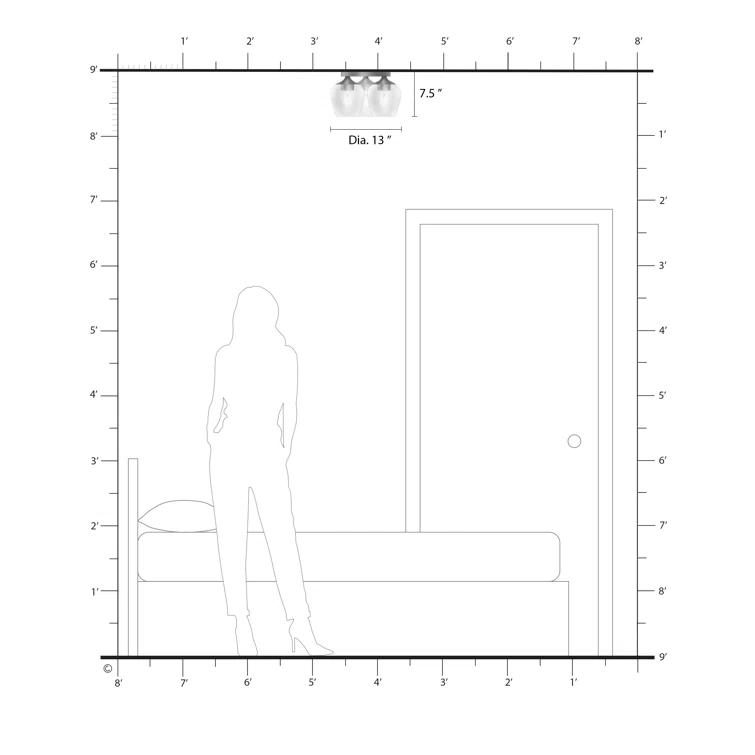Willa Arlo™ Interiors Chrisha Orizaba 3-Light 13" Flush Mount