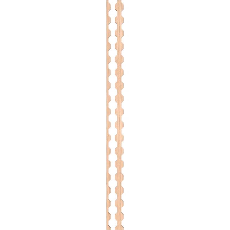 Ekena Millwork Pontiac Adjustable Wood Decorative Slat Wall Panel Kit