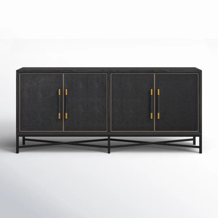 Meera 76" Wide Wood Sideboard