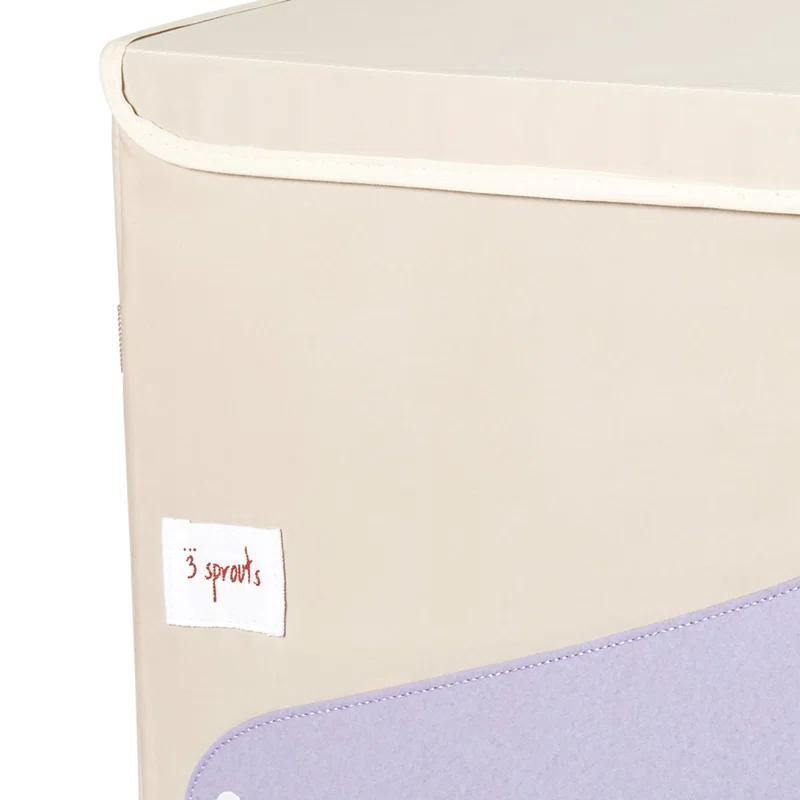3 Sprouts Collapsible Toy Chest Storage Bin for Kids Playroom, Walrus