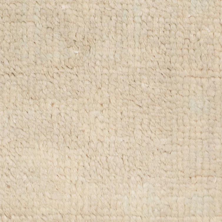 AMER Rugs Maya Heyward Light Gray Hand-Knotted Wool Blend Area Rug