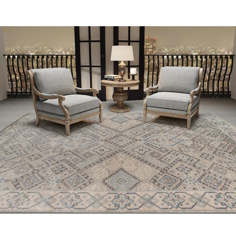Blu Drayer Wool Geometric Rug