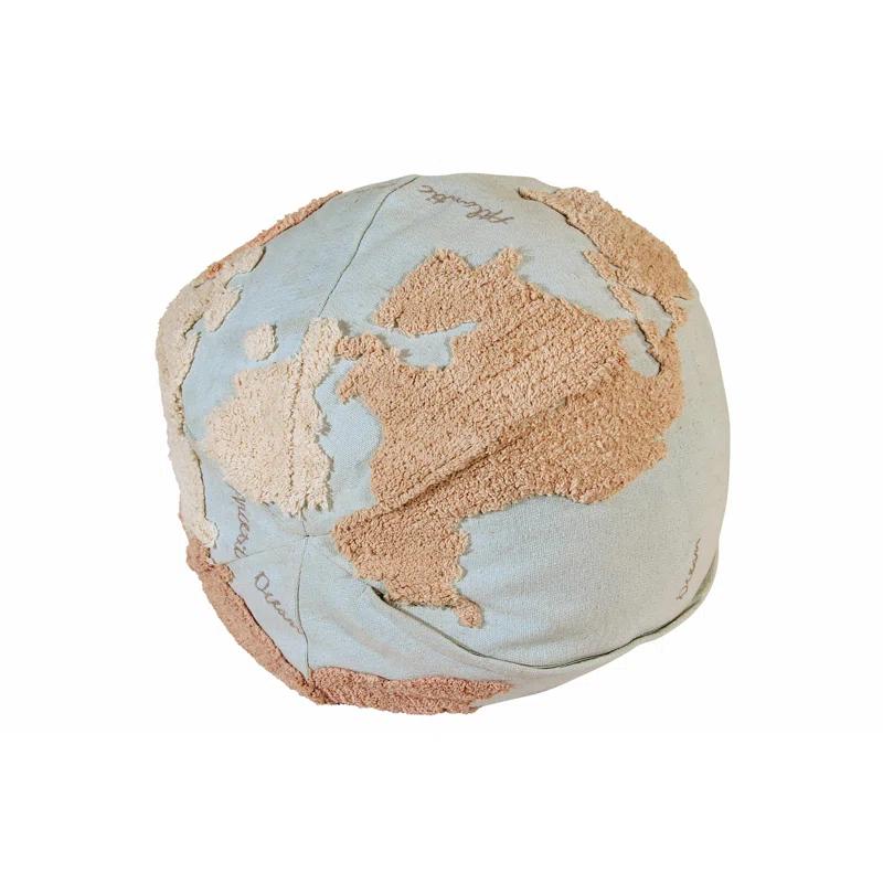 Lorena Canals World Map Pouf