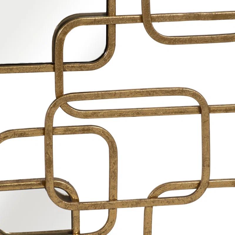 Modern Glam Mirror Wall Sculpture Decor