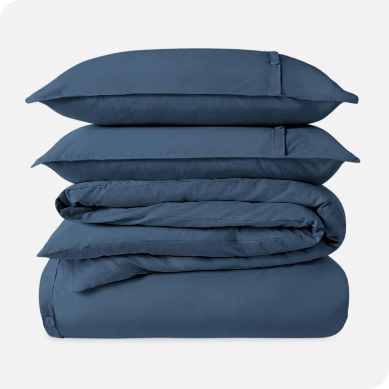 Bare Home Modern & Contemporary Organic Percale Duvet Cover Set